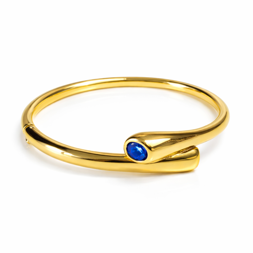 Aureva The Embrace Bangle- Gold Bracelet For Women