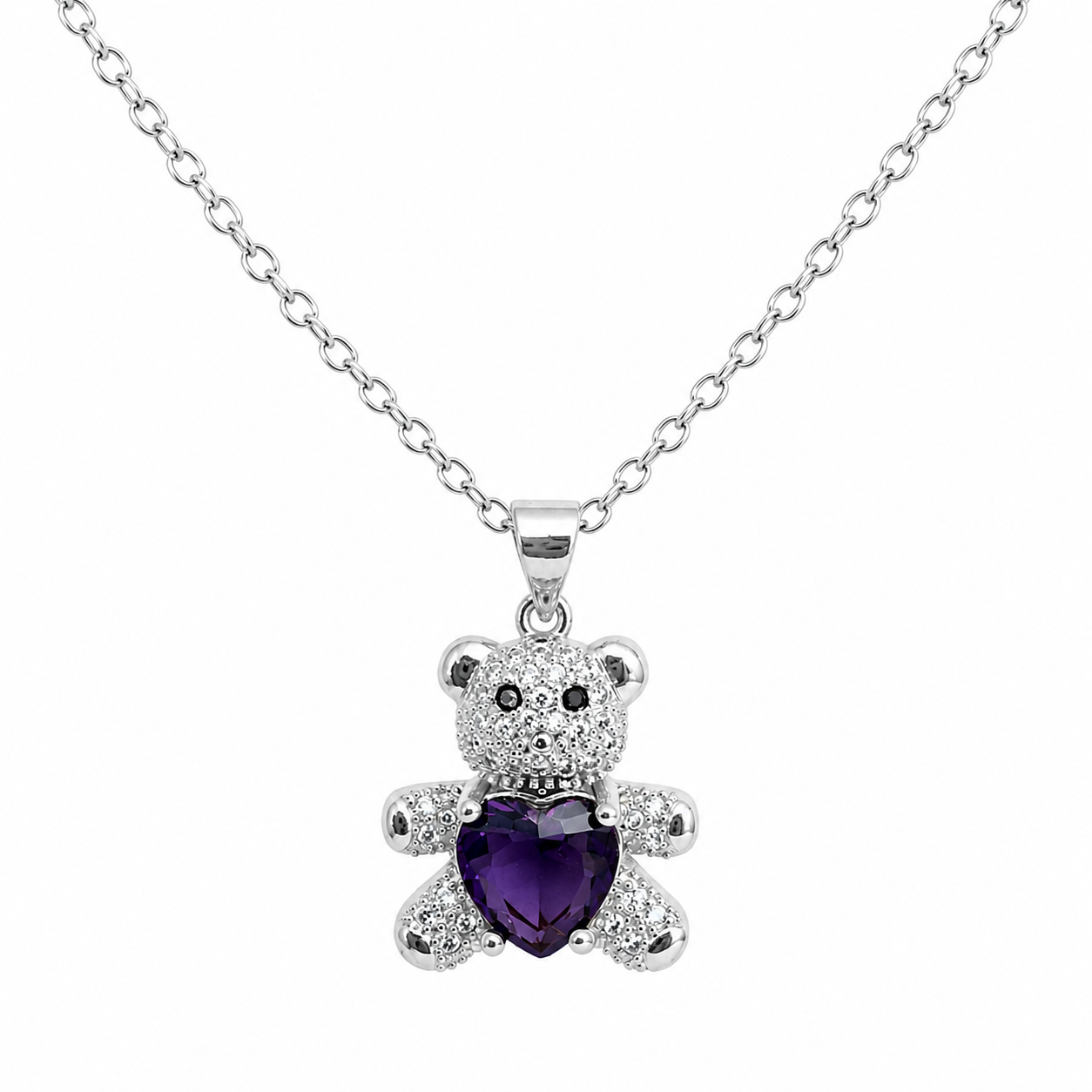 Aureva Bear Gem Necklace- Gold Necklace for Women