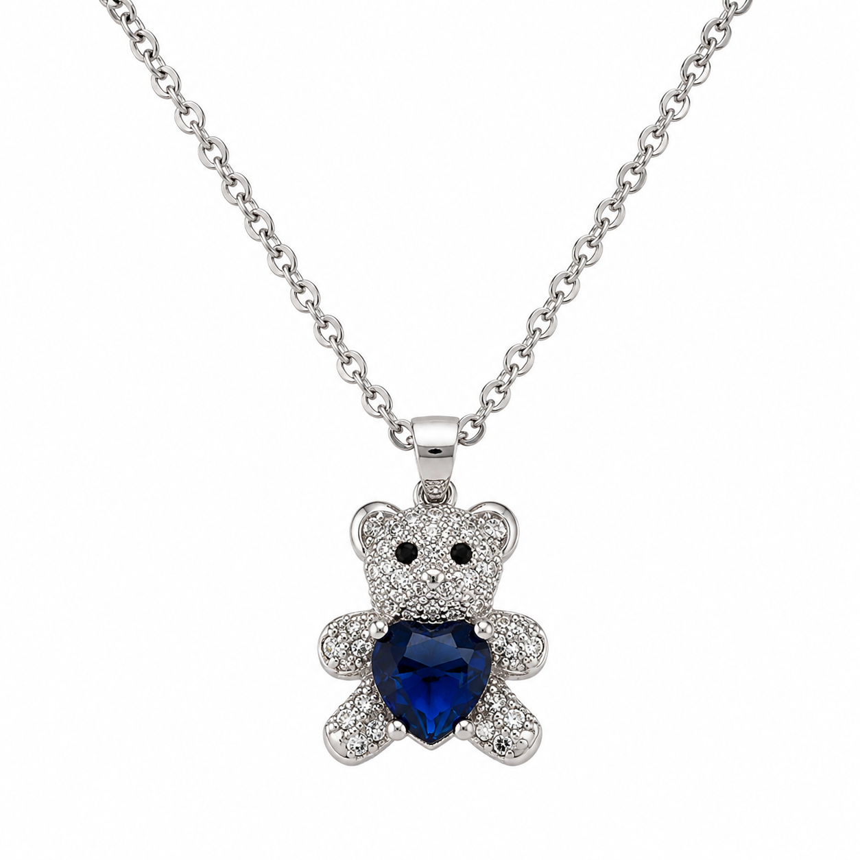 Aureva Bear Gem Necklace- Gold Necklace for Women