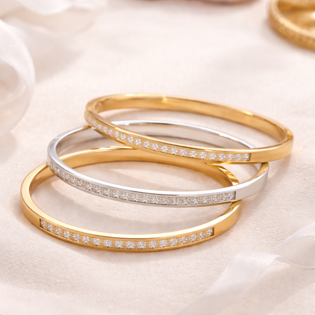 Crystal Line Bangle