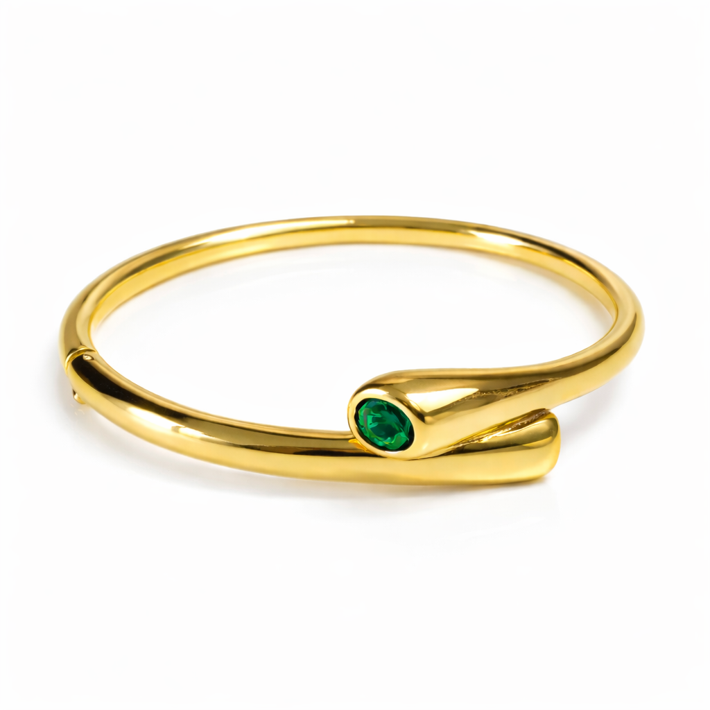 Aureva The Embrace Bangle- Gold Bracelet For Women