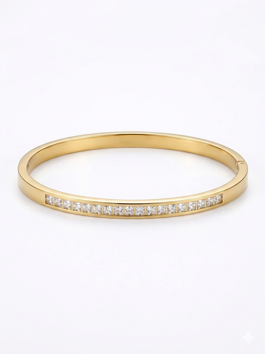 Crystal Line Bangle