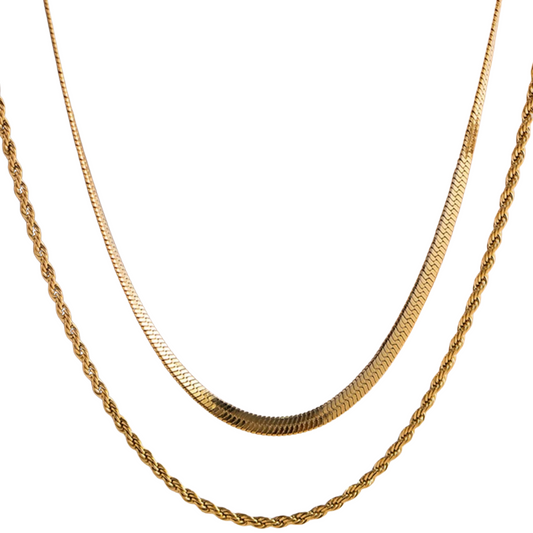 Elvia Double Chain Necklace