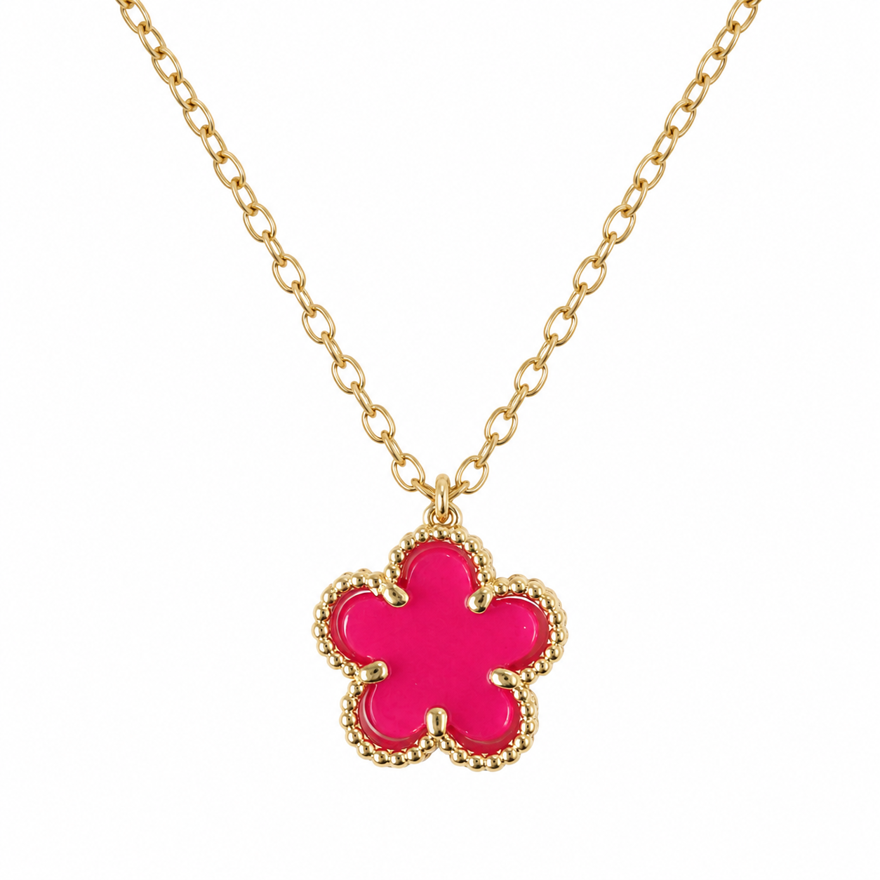 Aureva Clover Bloom Necklace- Gold Plated Necklace for Women