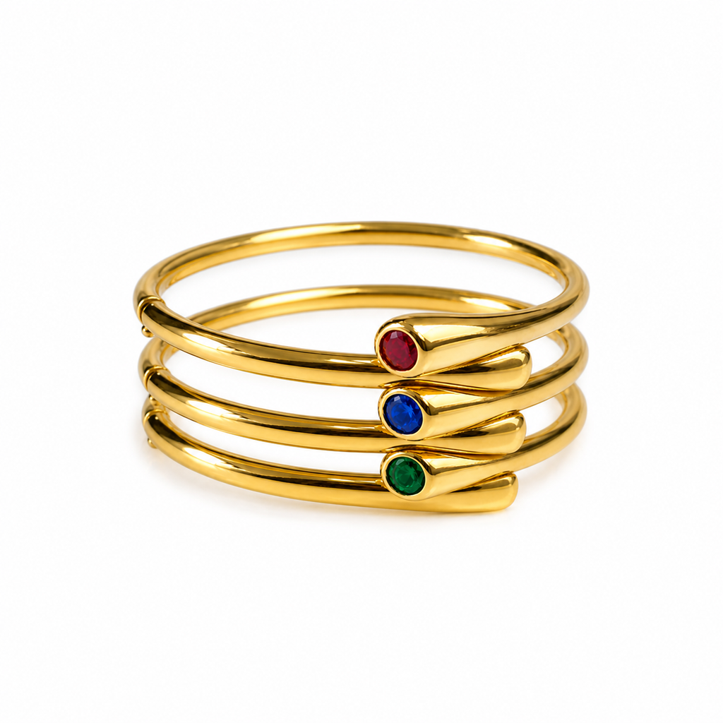 Aureva The Embrace Bangle- Gold Bracelet For Women
